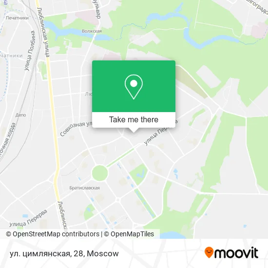 ул. цимлянская, 28 map