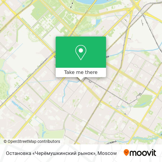 Остановка «Черёмушкинский рынок» map