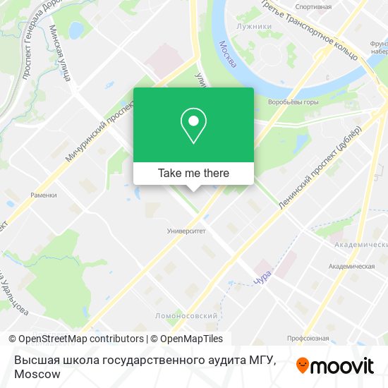 Высшая школа государственного аудита МГУ map