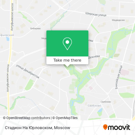 Стадион На Юрловском map