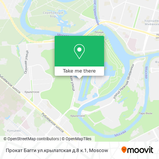 Прокат Багги ул.крылатская д.8 к.1 map