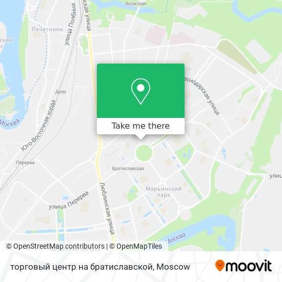 торговый центр на братиславской map