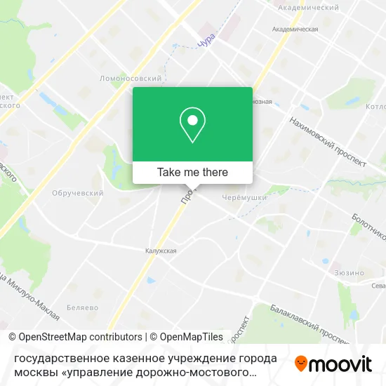 государственное казенное учреждение города москвы «управление дорожно-мостового фстроительства» map