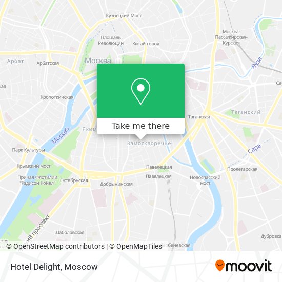 Hotel Delight map