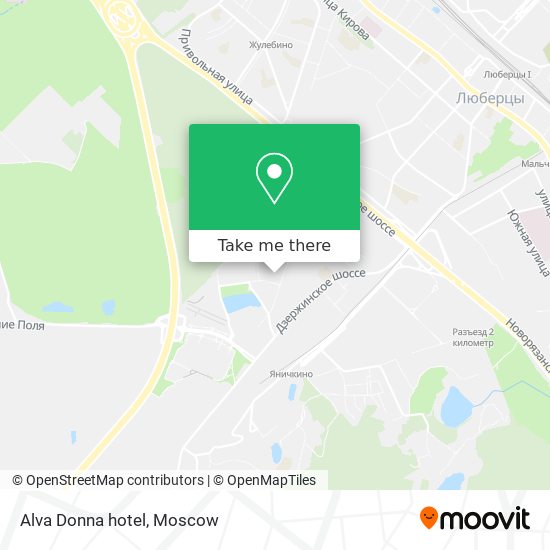 Alva Donna hotel map