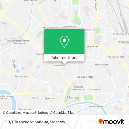 ОВД Тверского района map