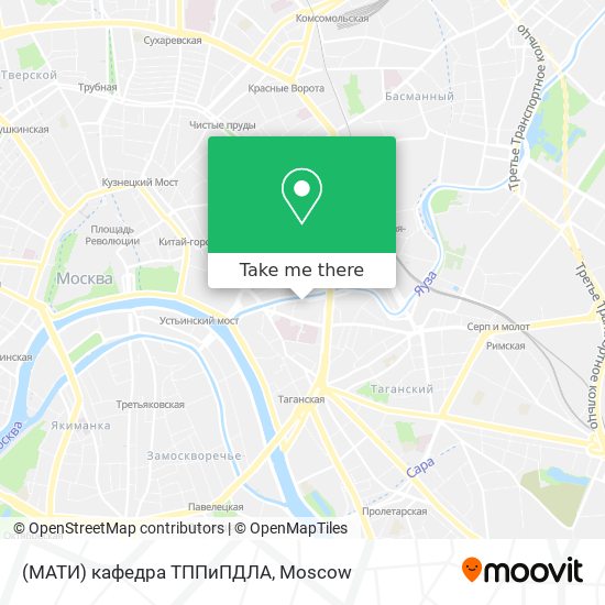 (МАТИ) кафедра ТППиПДЛА map