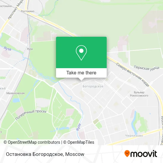 Остановка Богородское map