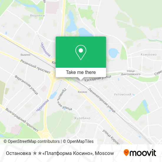 Остановка «Платформа Косино» map