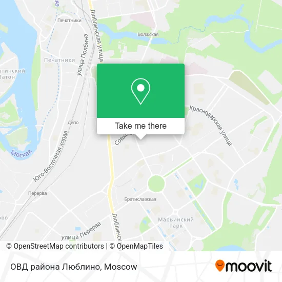 ОВД района Люблино map