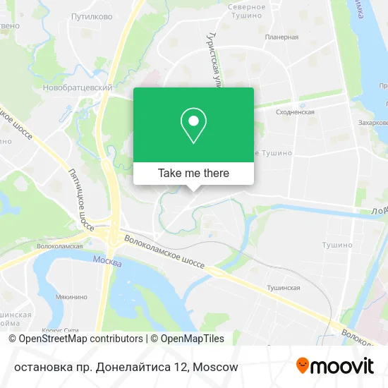 остановка пр. Донелайтиса 12 map