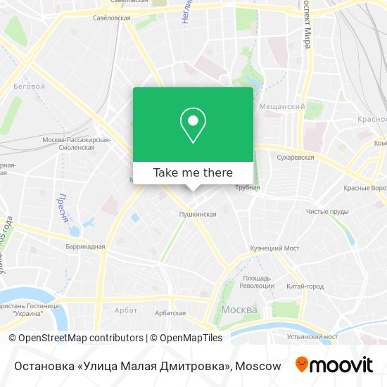 Остановка «Улица Малая Дмитровка» map