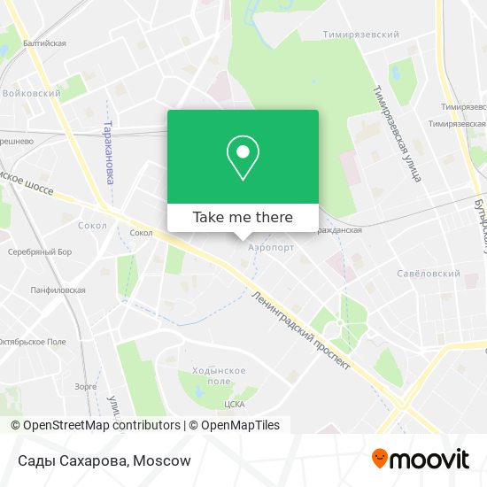 Сады Сахарова map