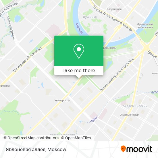 Яблоневая аллея map