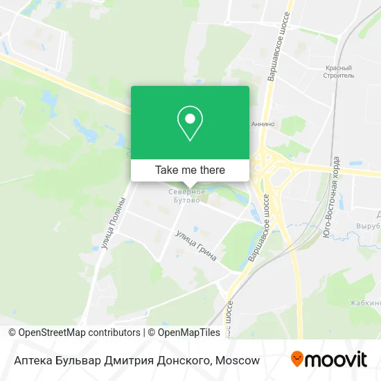 Аптека Бульвар Дмитрия Донского map