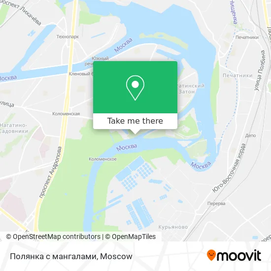 Полянка с мангалами map