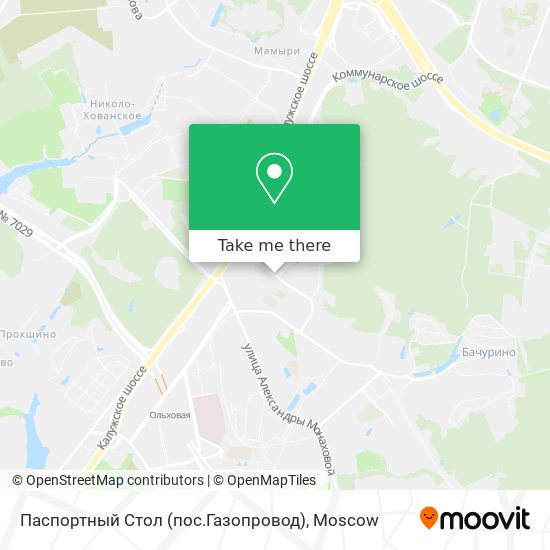 Паспортный Стол (пос.Газопровод) map