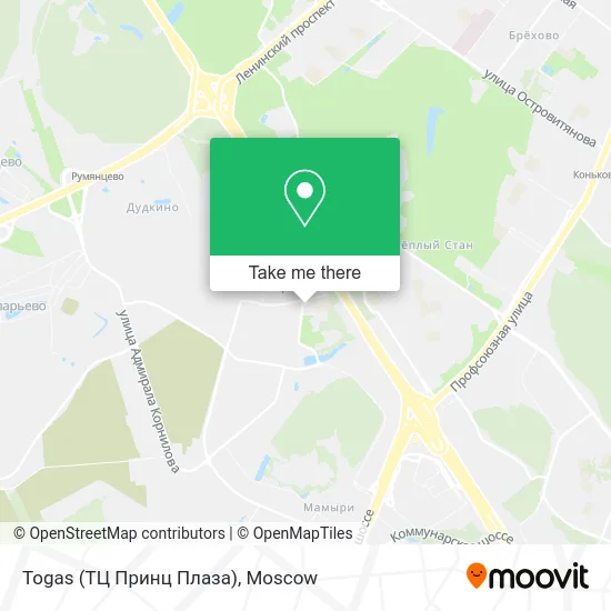 Togas (ТЦ Принц Плаза) map