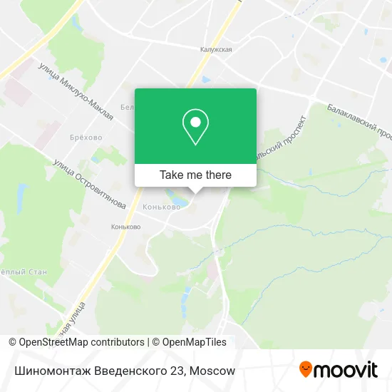 Шиномонтаж Введенского 23 map