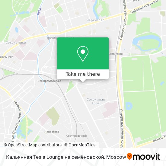 Кальянная Tesla Lounge на семёновской map