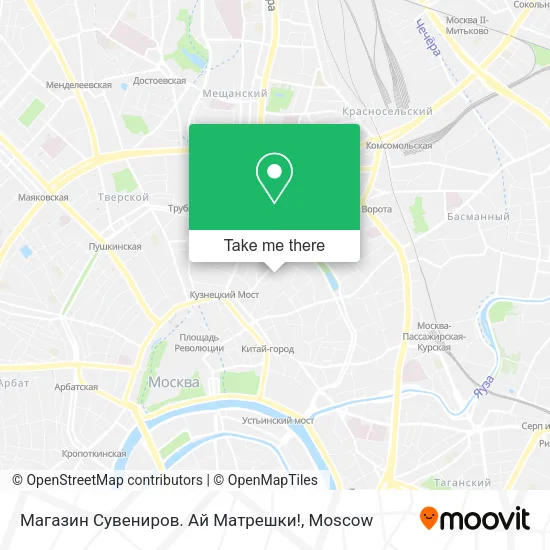 Магазин Сувениров. Ай Матрешки! map