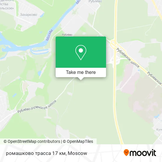 ромашково трасса 17 км map