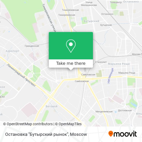 Остановка "Бутырский рынок" map