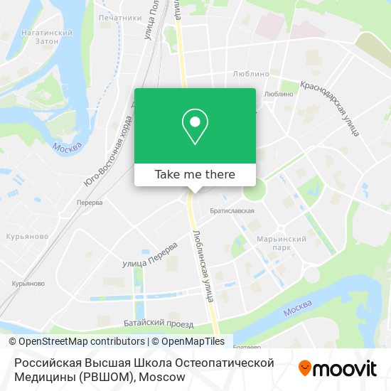 Российская Высшая Школа Остеопатической Медицины (РВШОМ) map