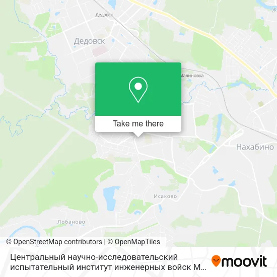 Центральный научно-исследовательский испытательный институт инженерных войск МО РФ map