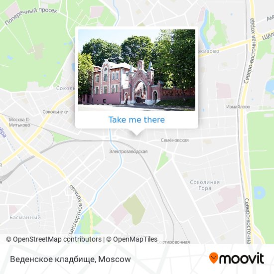 Веденское кладбище map