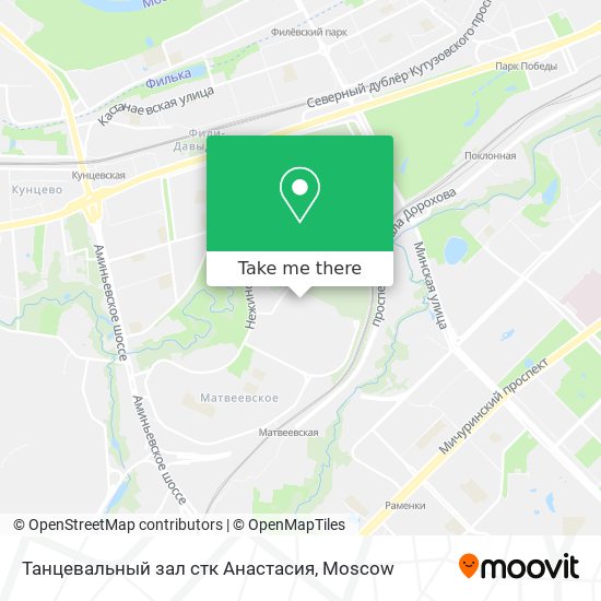 Танцевальный зал стк Анастасия map