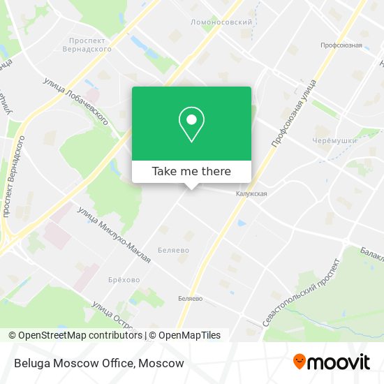 Beluga Moscow Office map