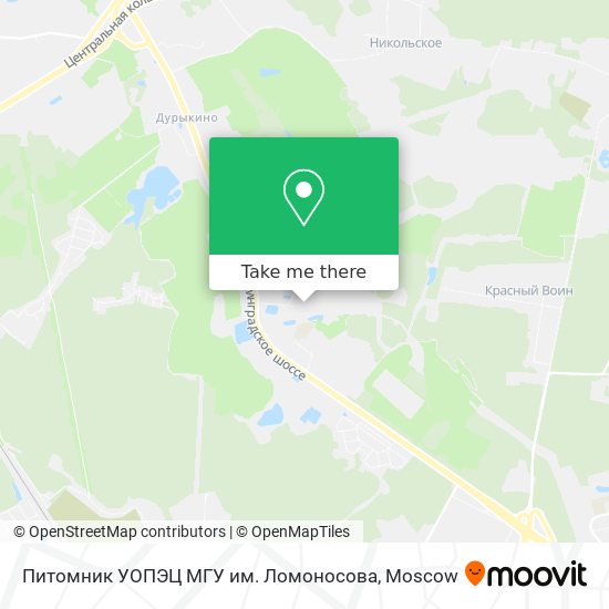 Питомник УОПЭЦ МГУ им. Ломоносова map