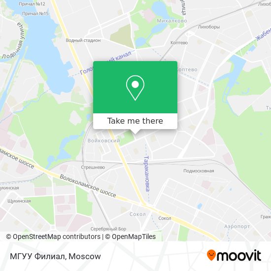 МГУУ Филиал map