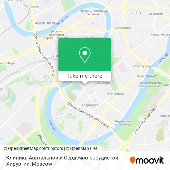 Клиника Аортальной и Сердечно-сосудистой Хирургии map