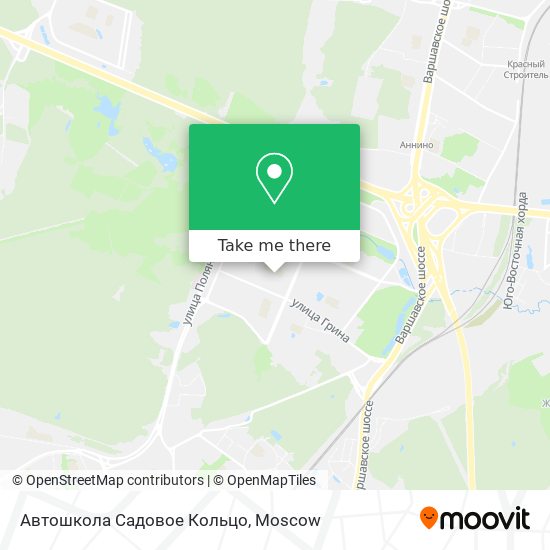 Автошкола Садовое Кольцо map