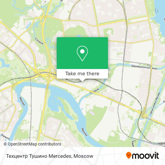 Техцентр Тушино Mercedes map