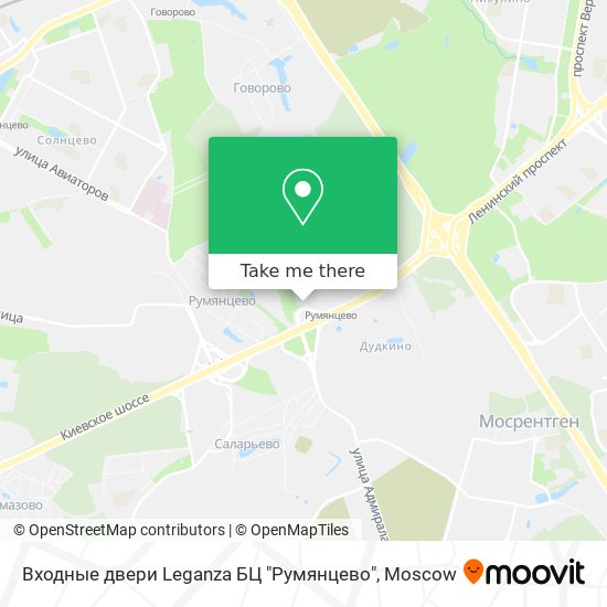Входные двери Leganza БЦ "Румянцево" map