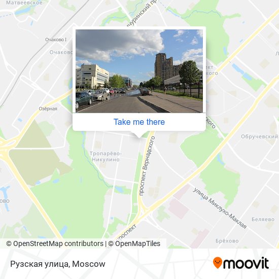 Рузская улица map