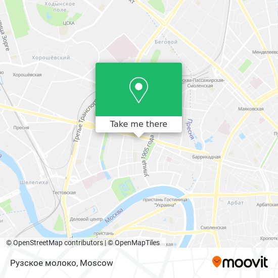 Рузское молоко map