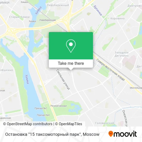 Остановка "15 таксомоторный парк" map