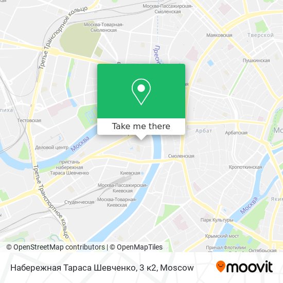 Набережная Тараса Шевченко, 3 к2 map