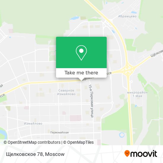 Щелковское 78 map