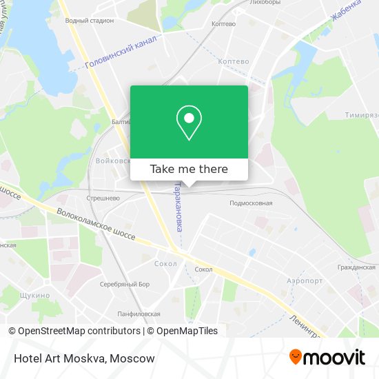 Hotel Art Moskva map