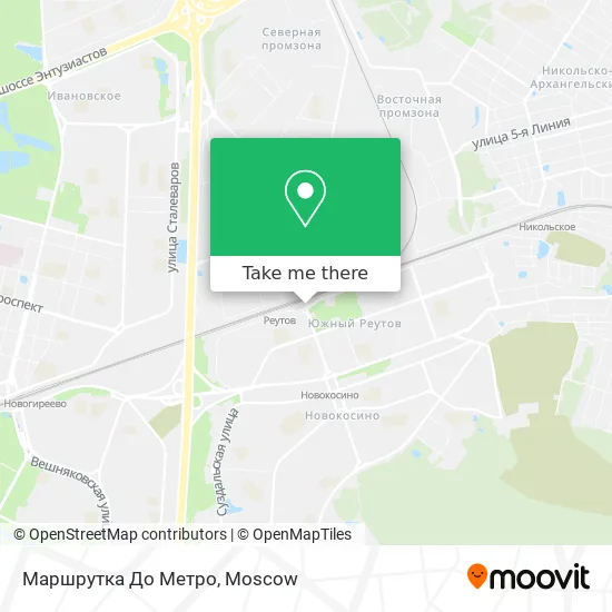 Маршрутка До Метро map