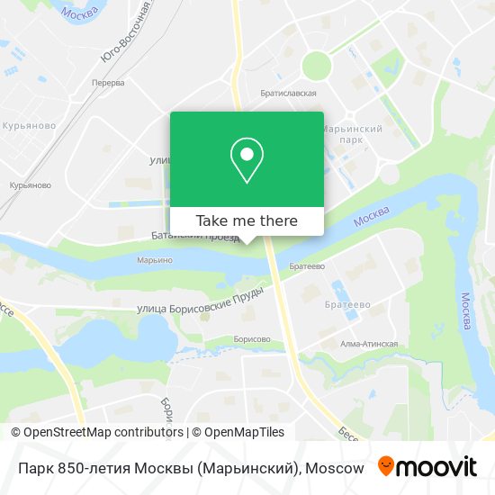 Парк 850-летия Москвы (Марьинский) map