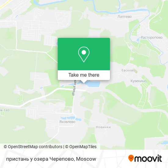 пристань у озера Черепово map