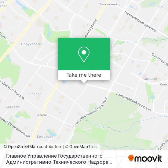 Главное Управление Государственного Административно-Технического Надзора Московской Области map