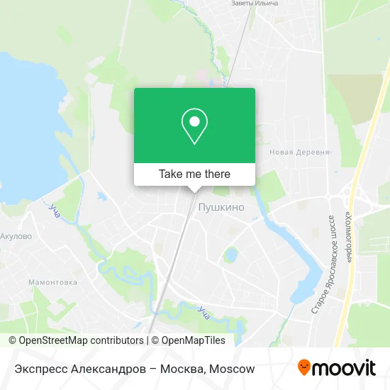 Экспресс Александров – Москва map