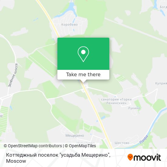 Коттеджный поселок "усадьба Мещерино" map